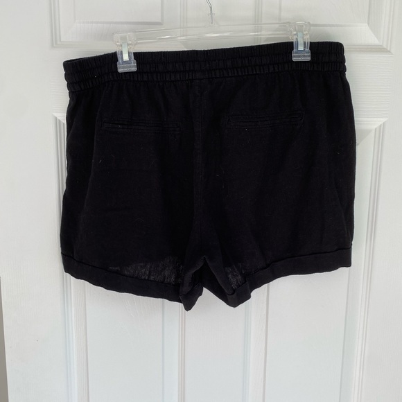 Old Navy Black Linen Short - Size L - Picture 3 of 4